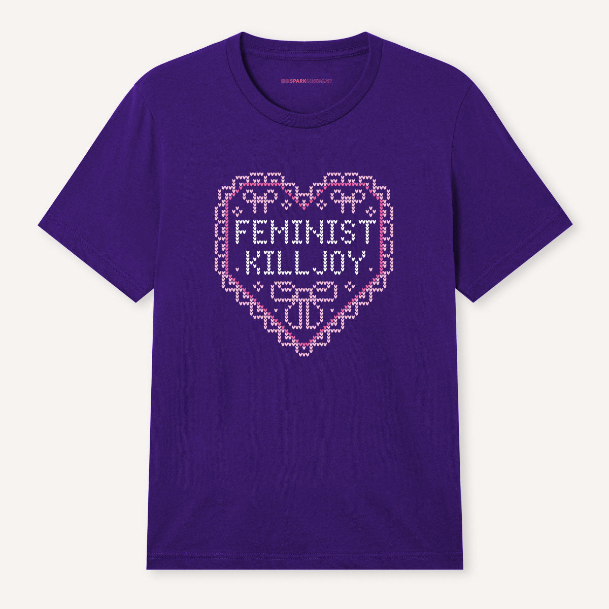 Feminist Killjoy Ugly Christmas T-Shirt-Feminist Apparel, Feminist Clothing, Feminist T Shirt, BC3001-The Spark Company