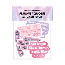 Load image into Gallery viewer, Feminist Quotes Sticker Pack-Feminist Apparel, Feminist Gift, Feminist Stickers-The Spark Company