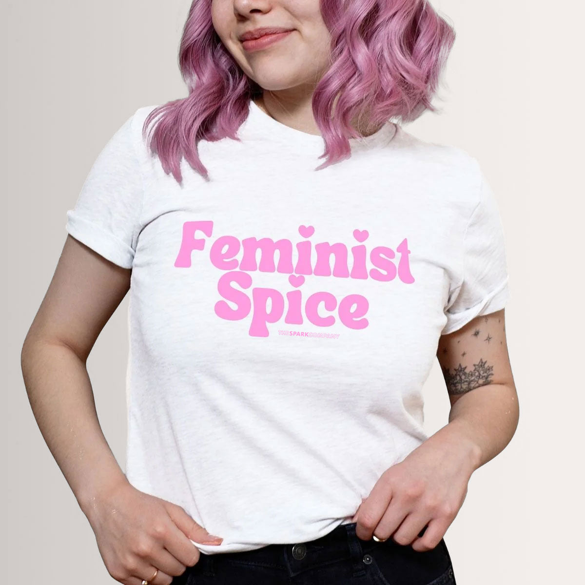 Feminist Spice T-Shirt-Feminist Apparel, Feminist Clothing, Feminist T Shirt, BC3001-The Spark Company