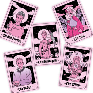 Feminist Tarot Sticker Pack-Feminist Apparel, Feminist Gift, Feminist Stickers-The Spark Company