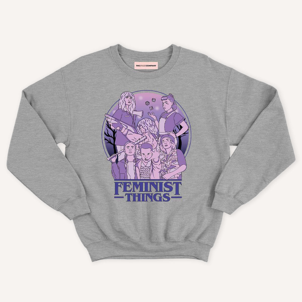 Feminist Things Kids Sweatshirt-Feminist Apparel, Feminist Clothing, Feminist Kids Sweatshirt, JH030B-The Spark Company
