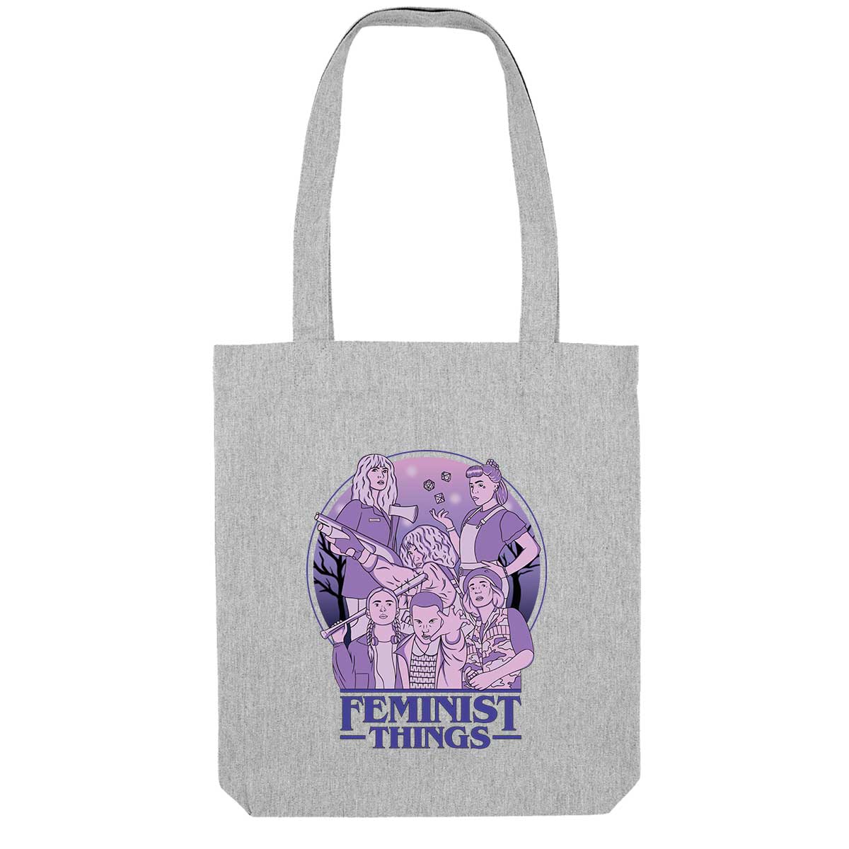Feminist Things Strong as Hell Tote Bag-Feminist Apparel, Feminist Gift, Feminist Tote Bag-The Spark Company
