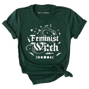 Feminist Witch Halloween T-Shirt-Feminist Apparel, Feminist Clothing, Feminist T Shirt, BC3001-The Spark Company