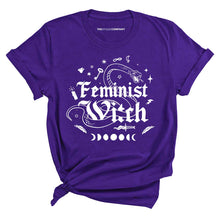Load image into Gallery viewer, Feminist Witch Halloween T-Shirt-Feminist Apparel, Feminist Clothing, Feminist T Shirt, BC3001-The Spark Company