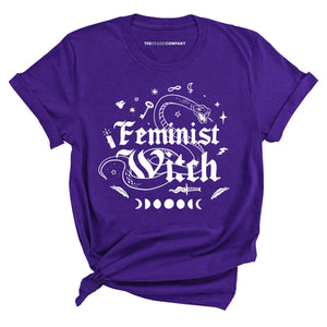 Feminist Witch Halloween T-Shirt-Feminist Apparel, Feminist Clothing, Feminist T Shirt, BC3001-The Spark Company