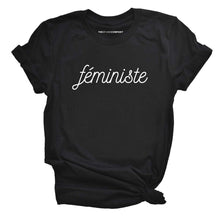 Load image into Gallery viewer, Féministe T-Shirt-Feminist Apparel, Feminist Clothing, Feminist T Shirt, BC3001-The Spark Company