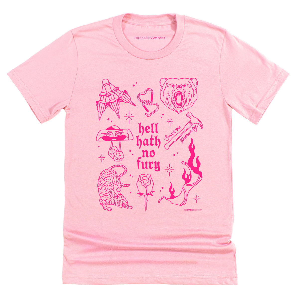 Femme Fatale Flash T-Shirt-Feminist Apparel, Feminist Clothing, Feminist T Shirt, BC3001-The Spark Company