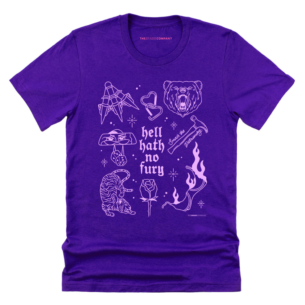 Femme Fatale Flash T-Shirt-Feminist Apparel, Feminist Clothing, Feminist T Shirt, BC3001-The Spark Company