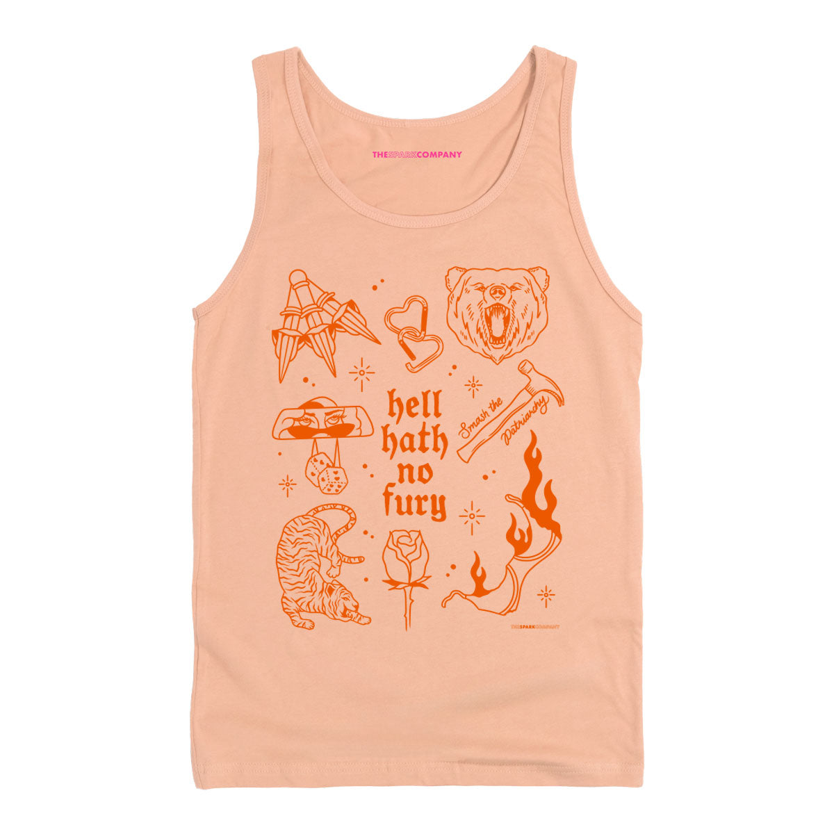 Femme Fatale Tank Top-Feminist Apparel, Feminist Clothing, Feminist Tank, 03980-The Spark Company