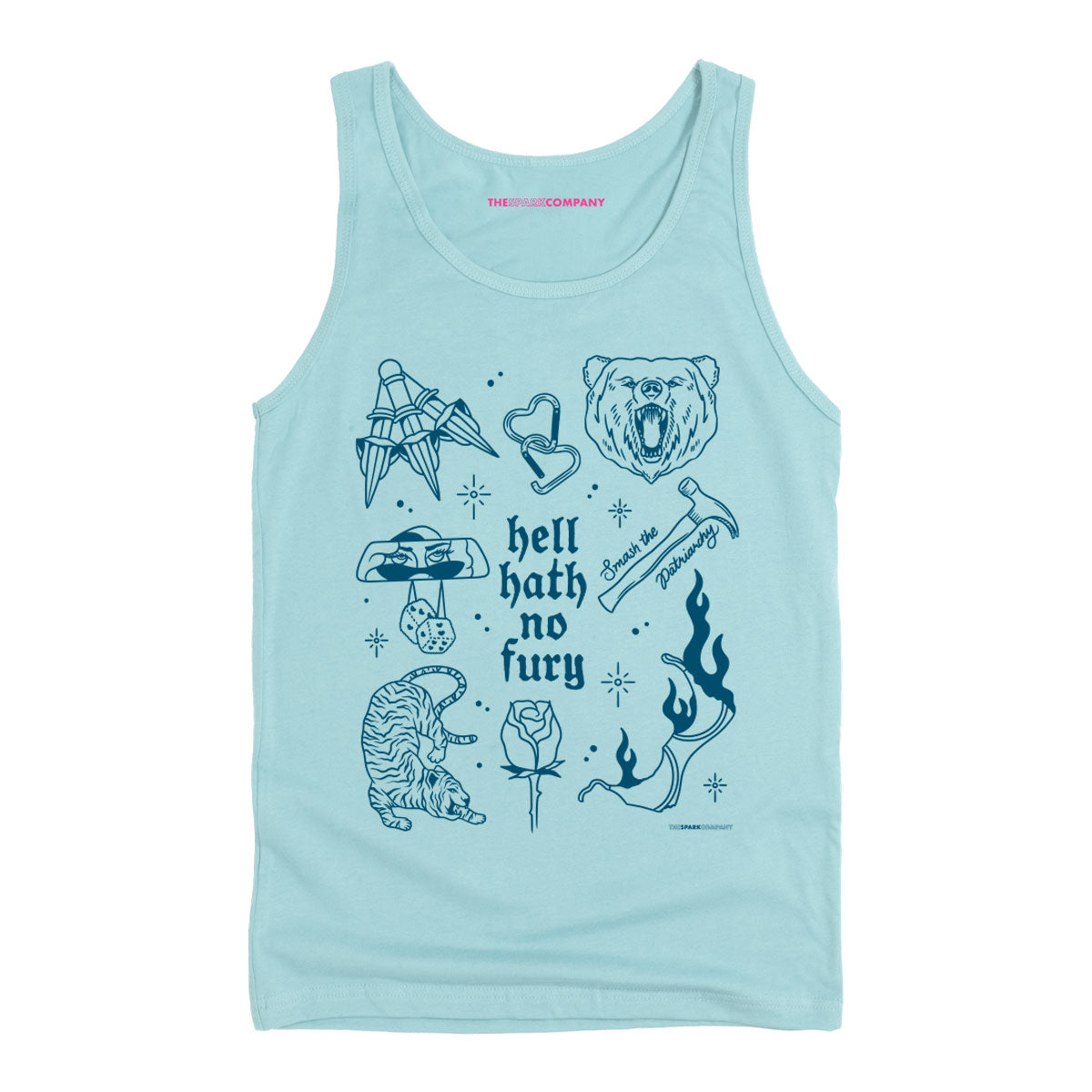 Femme Fatale Tank Top-Feminist Apparel, Feminist Clothing, Feminist Tank, 03980-The Spark Company
