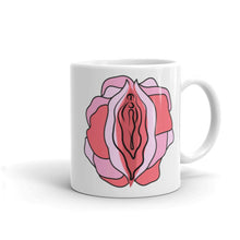Load image into Gallery viewer, Flower Power Mug-Feminist Apparel, Feminist Gift, Feminist Coffee Mug, 11oz White Ceramic-The Spark Company
