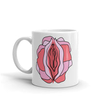 Load image into Gallery viewer, Flower Power Mug-Feminist Apparel, Feminist Gift, Feminist Coffee Mug, 11oz White Ceramic-The Spark Company