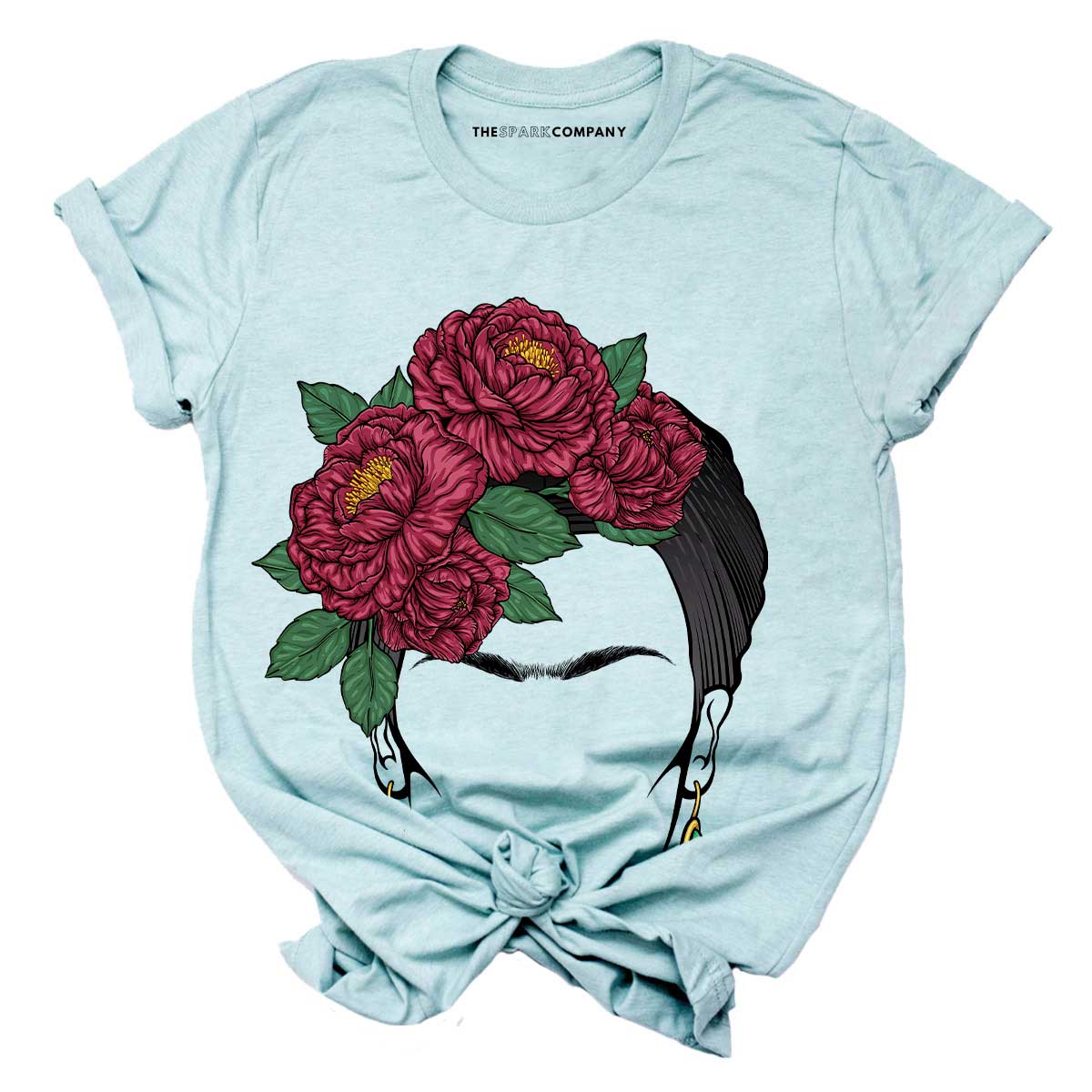 Frida Portrait T-Shirt-Feminist Apparel, Feminist Clothing, Feminist T Shirt, BC3001-The Spark Company