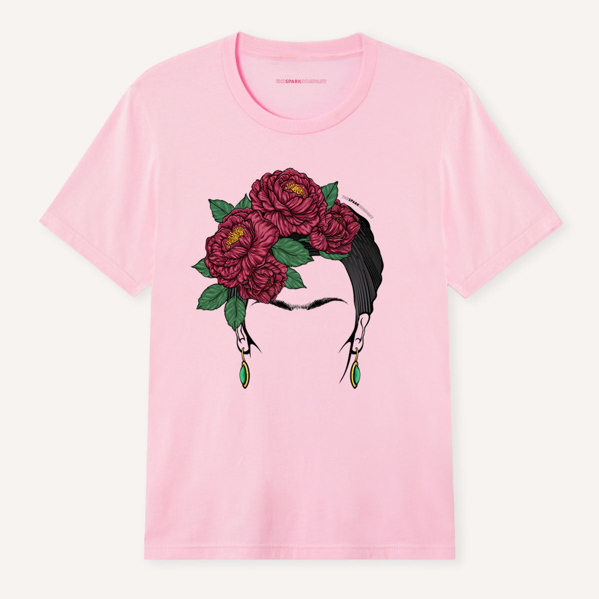 Frida Portrait T-Shirt-Feminist Apparel, Feminist Clothing, Feminist T Shirt, BC3001-The Spark Company