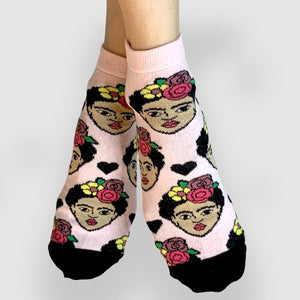 Frida Print Socks-Feminist Apparel, Feminist Clothing, Feminist Socks-The Spark Company