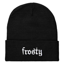 Load image into Gallery viewer, Frosty Embroidered Beanie Hat-Feminist Apparel, Feminist Gift, Feminist Cuffed Beanie Hat, BB45-The Spark Company