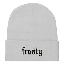 Load image into Gallery viewer, Frosty Embroidered Beanie Hat-Feminist Apparel, Feminist Gift, Feminist Cuffed Beanie Hat, BB45-The Spark Company