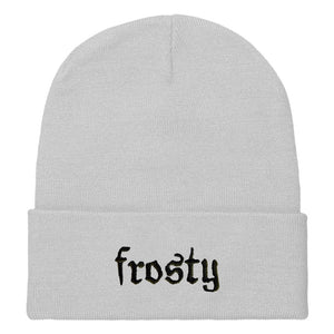 Frosty Embroidered Beanie Hat-Feminist Apparel, Feminist Gift, Feminist Cuffed Beanie Hat, BB45-The Spark Company