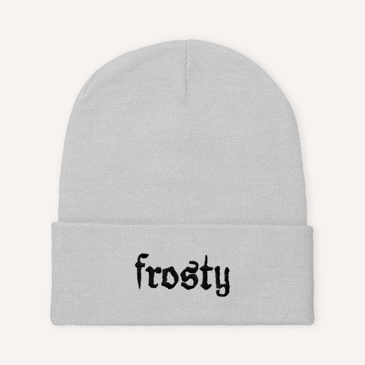 Frosty Embroidered Beanie Hat-Feminist Apparel, Feminist Gift, Feminist Cuffed Beanie Hat, BB45-The Spark Company