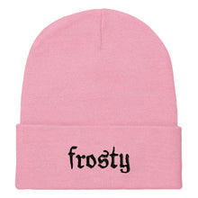 Load image into Gallery viewer, Frosty Embroidered Beanie Hat-Feminist Apparel, Feminist Gift, Feminist Cuffed Beanie Hat, BB45-The Spark Company