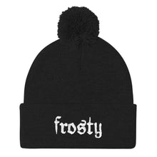 Load image into Gallery viewer, Frosty Embroidered Pom Pom Beanie Hat-Feminist Apparel, Feminist Gift, Feminist Beanie Hat BB426-The Spark Company