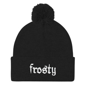 Frosty Embroidered Pom Pom Beanie Hat-Feminist Apparel, Feminist Gift, Feminist Beanie Hat BB426-The Spark Company