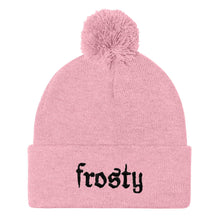 Load image into Gallery viewer, Frosty Embroidered Pom Pom Beanie Hat-Feminist Apparel, Feminist Gift, Feminist Beanie Hat BB426-The Spark Company