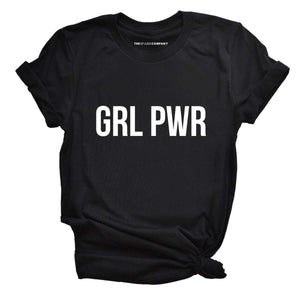 Girl Power GRL PWR T-Shirt-Feminist Apparel, Feminist Clothing, Feminist T Shirt, BC3001-The Spark Company