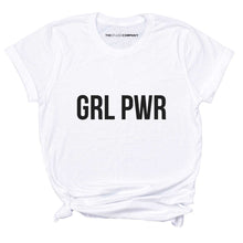 Load image into Gallery viewer, Girl Power GRL PWR T-Shirt-Feminist Apparel, Feminist Clothing, Feminist T Shirt, BC3001-The Spark Company