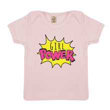 Load image into Gallery viewer, Girl Power Pop Art Baby T-Shirt-Feminist Apparel, Feminist Clothing, Feminist Baby T Shirt, EPB01-The Spark Company