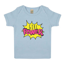 Load image into Gallery viewer, Girl Power Pop Art Baby T-Shirt-Feminist Apparel, Feminist Clothing, Feminist Baby T Shirt, EPB01-The Spark Company