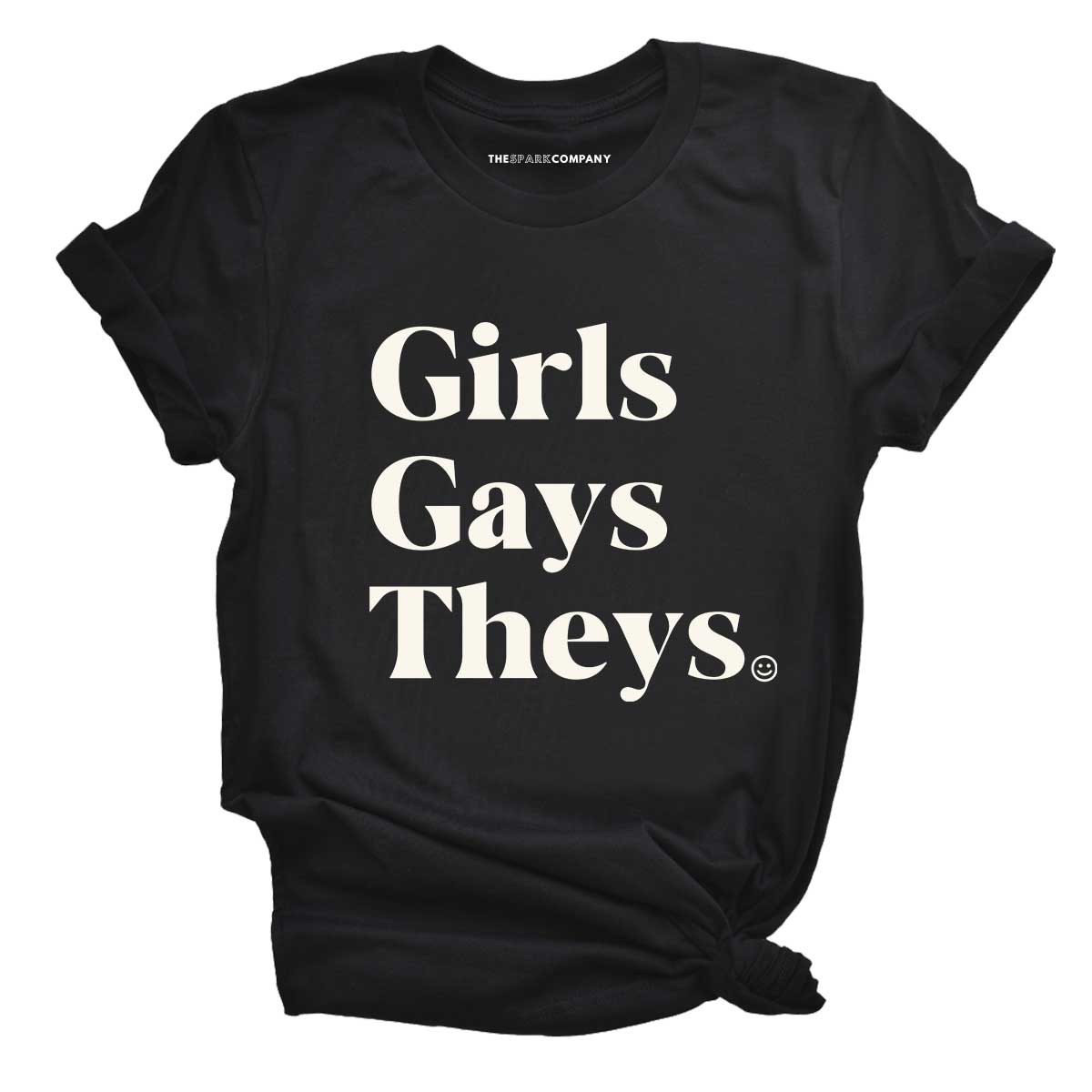 Girls Gays Theys T-Shirt-LGBT Apparel, LGBT Clothing, LGBT T Shirt, BC3001-The Spark Company