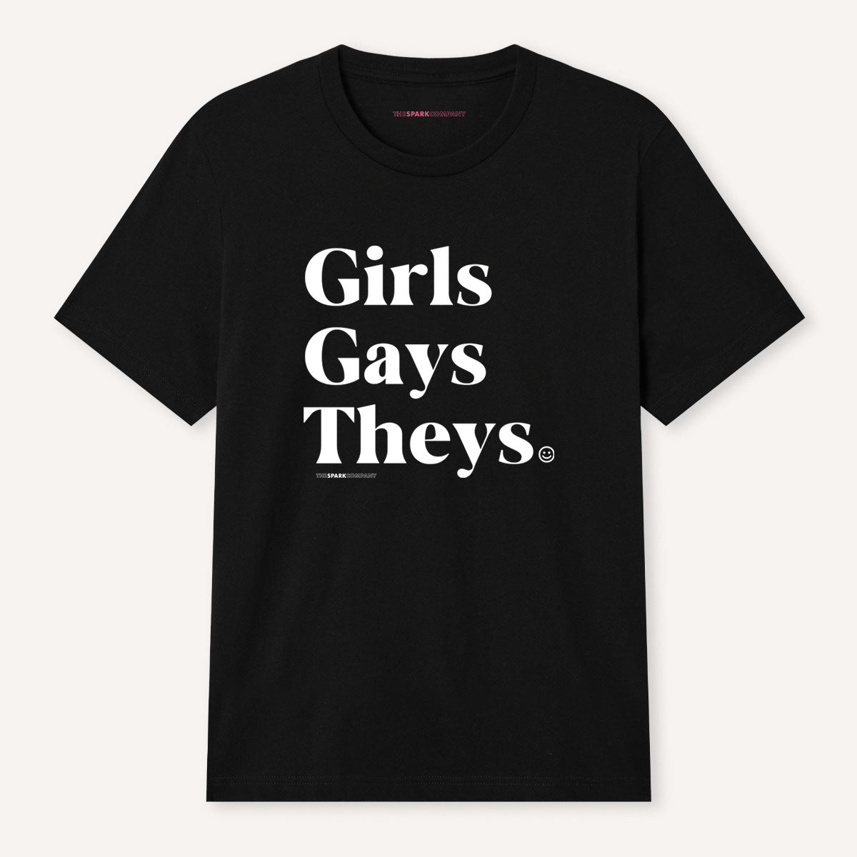 Girls Gays Theys T-Shirt-LGBT Apparel, LGBT Clothing, LGBT T Shirt, BC3001-The Spark Company