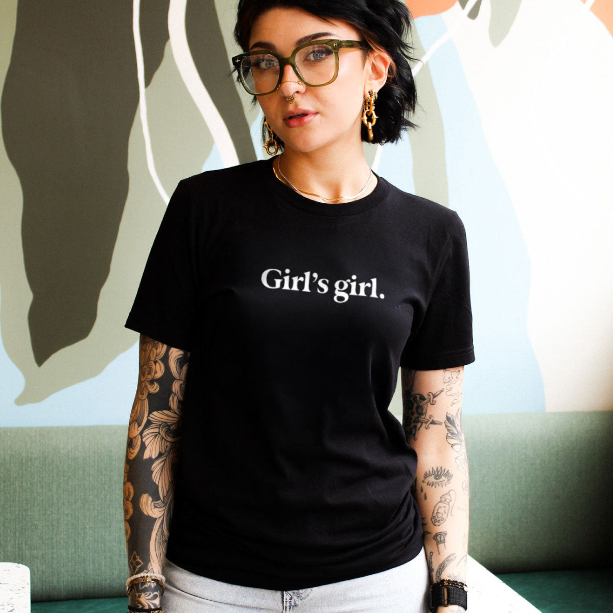 Girl's Girl T-Shirt-Feminist Apparel, Feminist Clothing, Feminist T Shirt, BC3001-The Spark Company