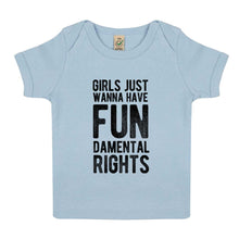 Load image into Gallery viewer, Girls Just Wanna Have Fundamental Rights Baby T-Shirt-Feminist Apparel, Feminist Clothing, Feminist Baby T Shirt, EPB01-The Spark Company
