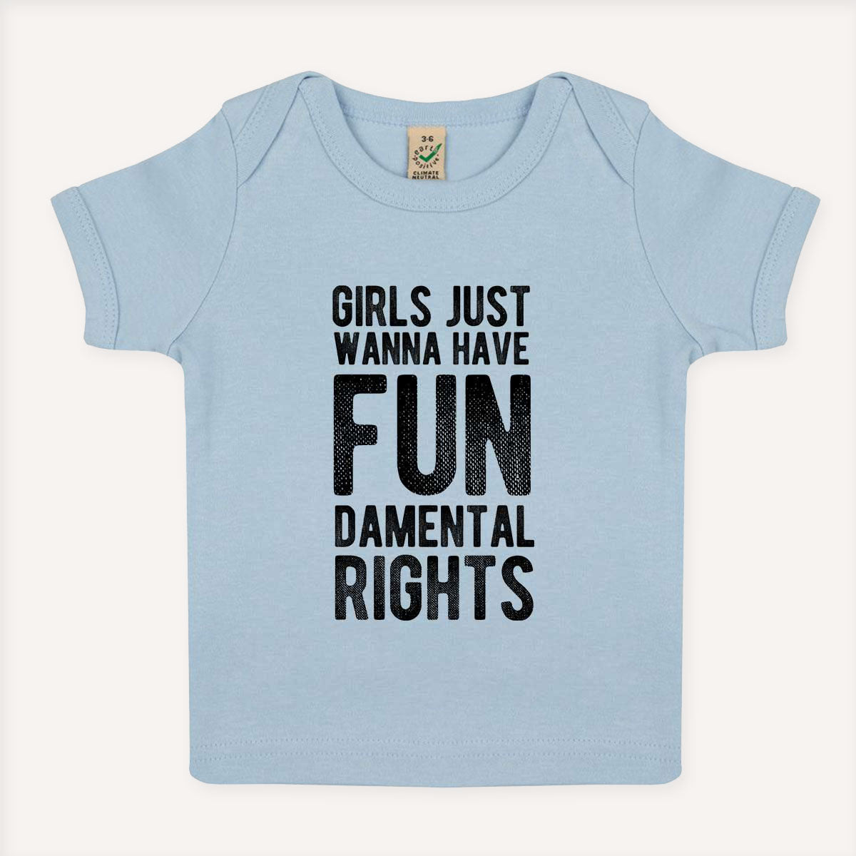 Girls Just Wanna Have Fundamental Rights Baby T-Shirt-Feminist Apparel, Feminist Clothing, Feminist Baby T Shirt, EPB01-The Spark Company