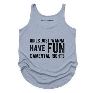 Girls Just Wanna Have Fundamental Rights Festival Tank Top-Feminist Apparel, Feminist Clothing, Feminist Tank, NL5033-The Spark Company