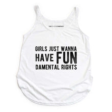 Load image into Gallery viewer, Girls Just Wanna Have Fundamental Rights Festival Tank Top-Feminist Apparel, Feminist Clothing, Feminist Tank, NL5033-The Spark Company