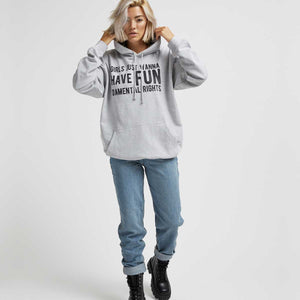 Girls Just Wanna Have Fundamental Rights Hoodie-Feminist Apparel, Feminist Clothing, Feminist Hoodie, JH001-The Spark Company