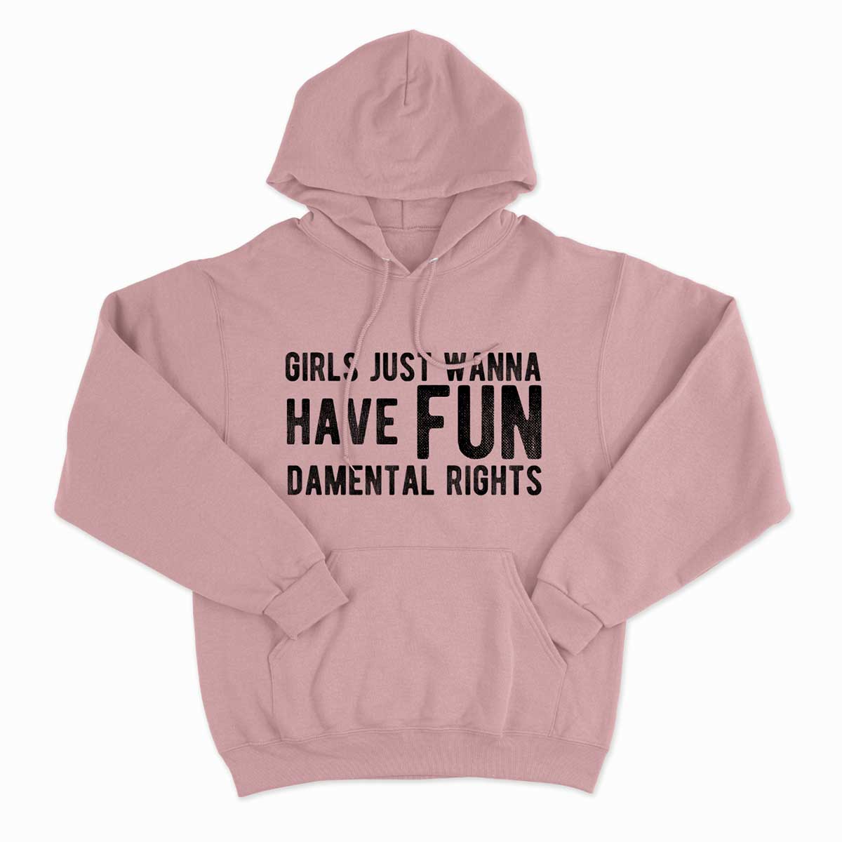 Girls Just Wanna Have Fundamental Rights Hoodie-Feminist Apparel, Feminist Clothing, Feminist Hoodie, JH001-The Spark Company