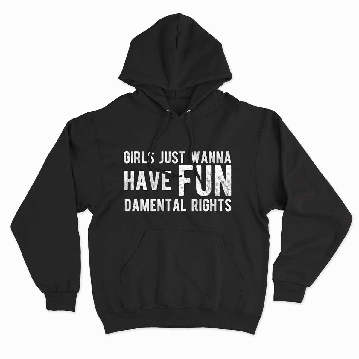 Girls Just Wanna Have Fundamental Rights Hoodie-Feminist Apparel, Feminist Clothing, Feminist Hoodie, JH001-The Spark Company