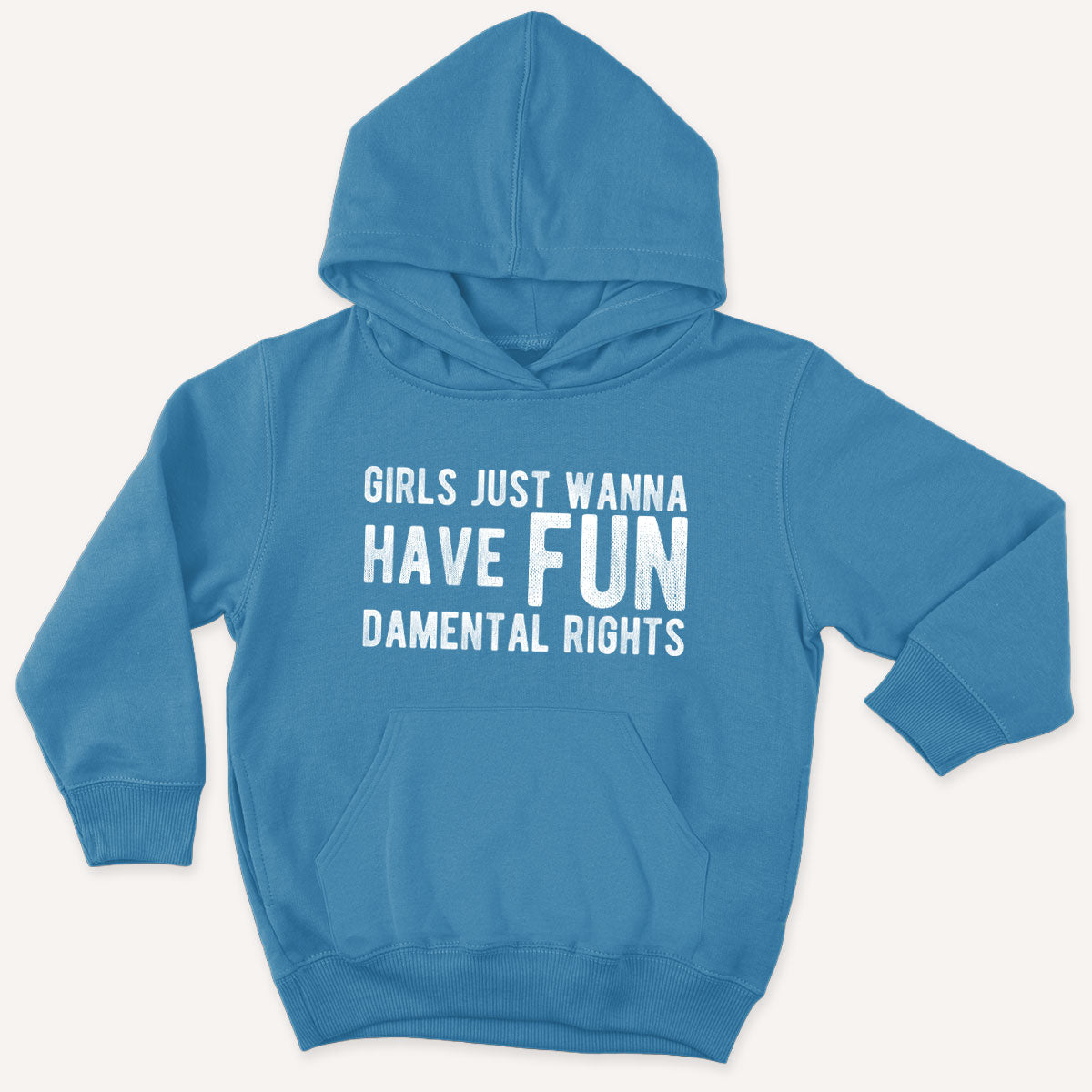 Girls Just Wanna Have Fundamental Rights Kids Hoodie-Feminist Apparel, Feminist Clothing, Feminist Kids Hoodie, JH001J-The Spark Company