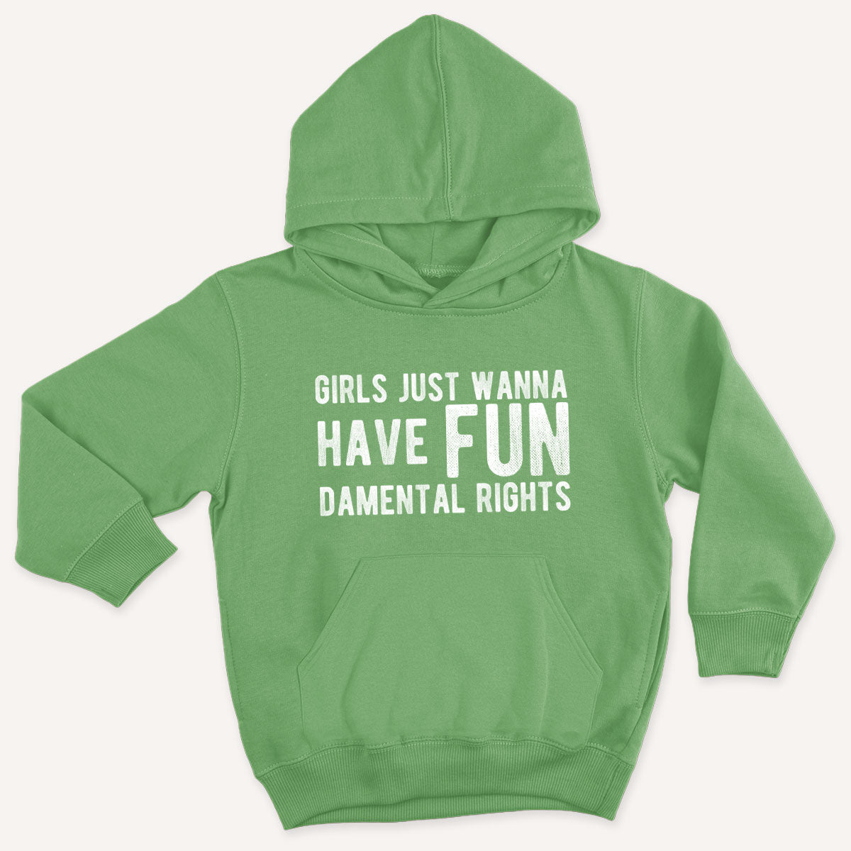 Girls Just Wanna Have Fundamental Rights Kids Hoodie-Feminist Apparel, Feminist Clothing, Feminist Kids Hoodie, JH001J-The Spark Company