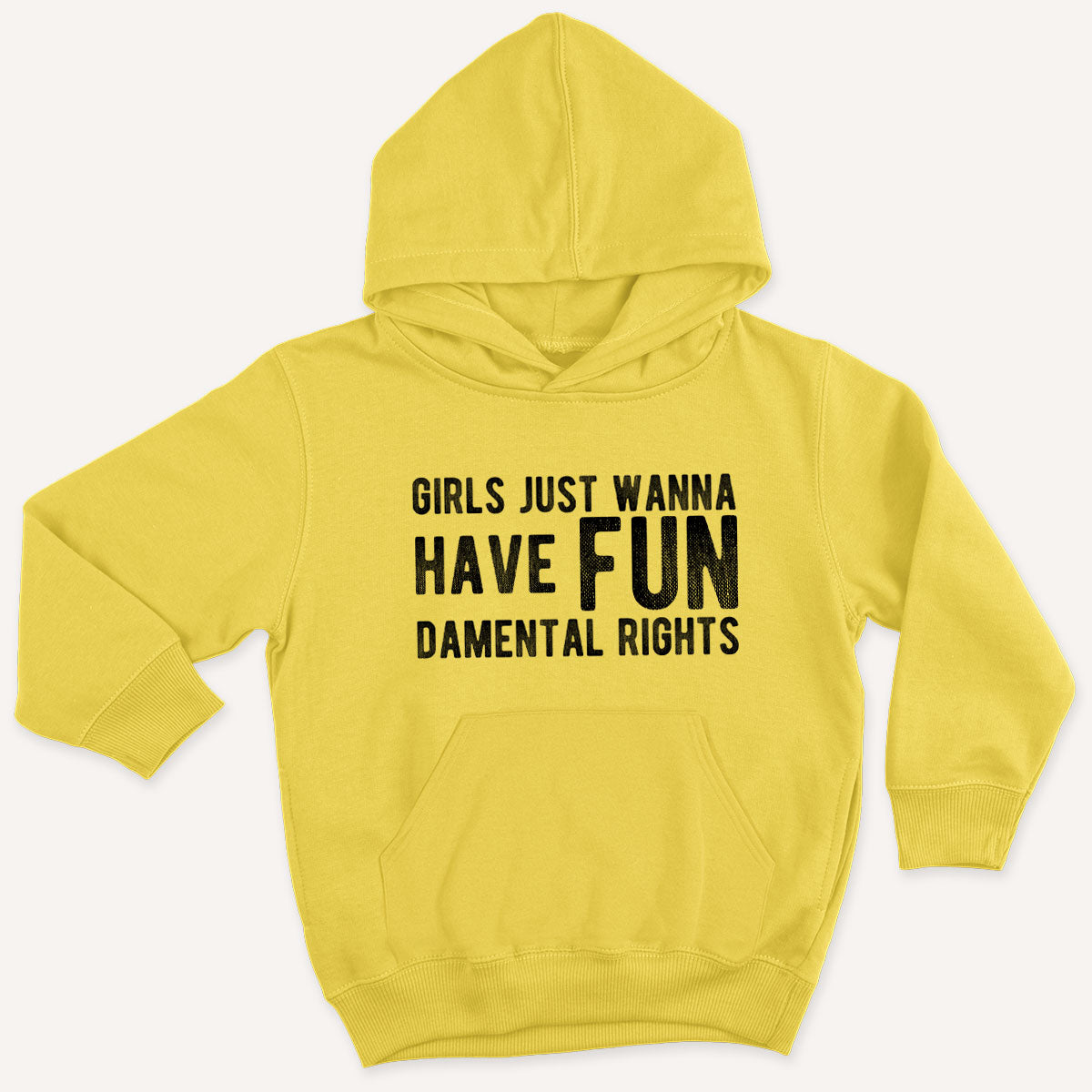 Girls Just Wanna Have Fundamental Rights Kids Hoodie-Feminist Apparel, Feminist Clothing, Feminist Kids Hoodie, JH001J-The Spark Company