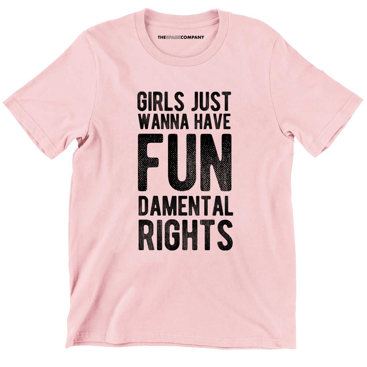 Girls Just Wanna Have Fundamental Rights Kids T-Shirt-Feminist Apparel, Feminist Clothing, Feminist Kids T Shirt, MiniCreator-The Spark Company