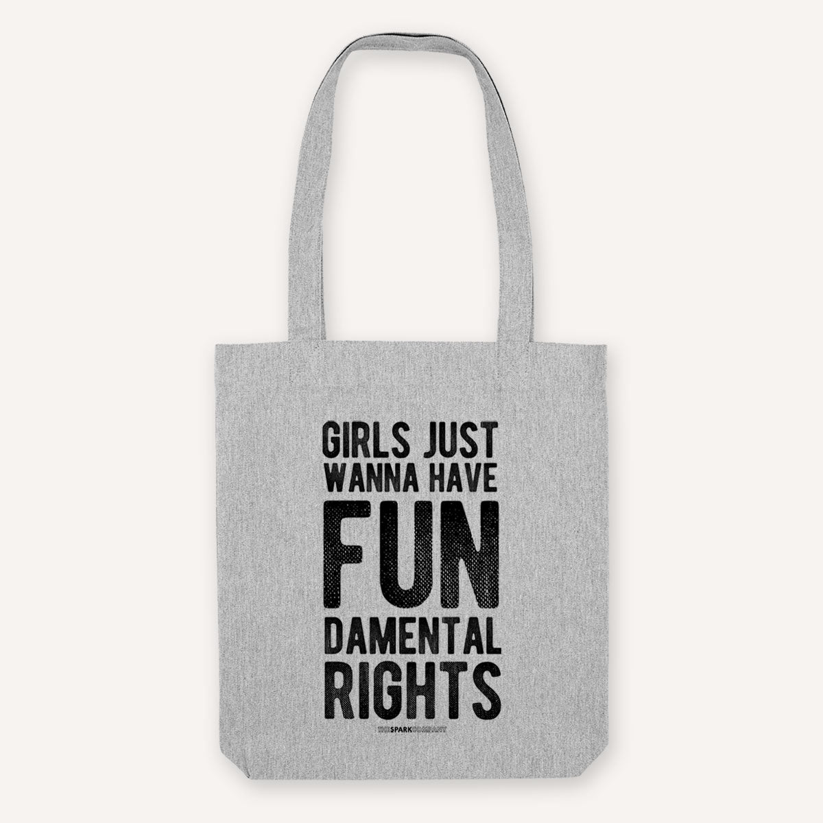 Girls Just Wanna Have Fundamental Rights Strong as Hell Tote Bag-Feminist Apparel, Feminist Gift, Feminist Tote Bag-The Spark Company