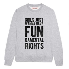 Load image into Gallery viewer, Girls Just Wanna Have Fundamental Rights Sweatshirt-Feminist Apparel, Feminist Clothing, Feminist Sweatshirt, JH030-The Spark Company