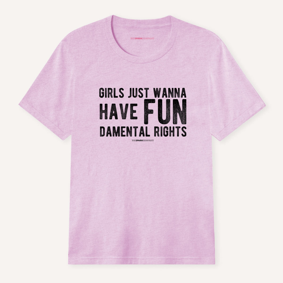 Girls Just Wanna Have Fundamental Rights T-Shirt-Feminist Apparel, Feminist Clothing, Feminist T Shirt, BC3001-The Spark Company