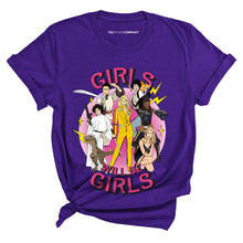 Load image into Gallery viewer, Girls Will Be Girls T-Shirt-Feminist Apparel, Feminist Clothing, Feminist T Shirt, BC3001-The Spark Company