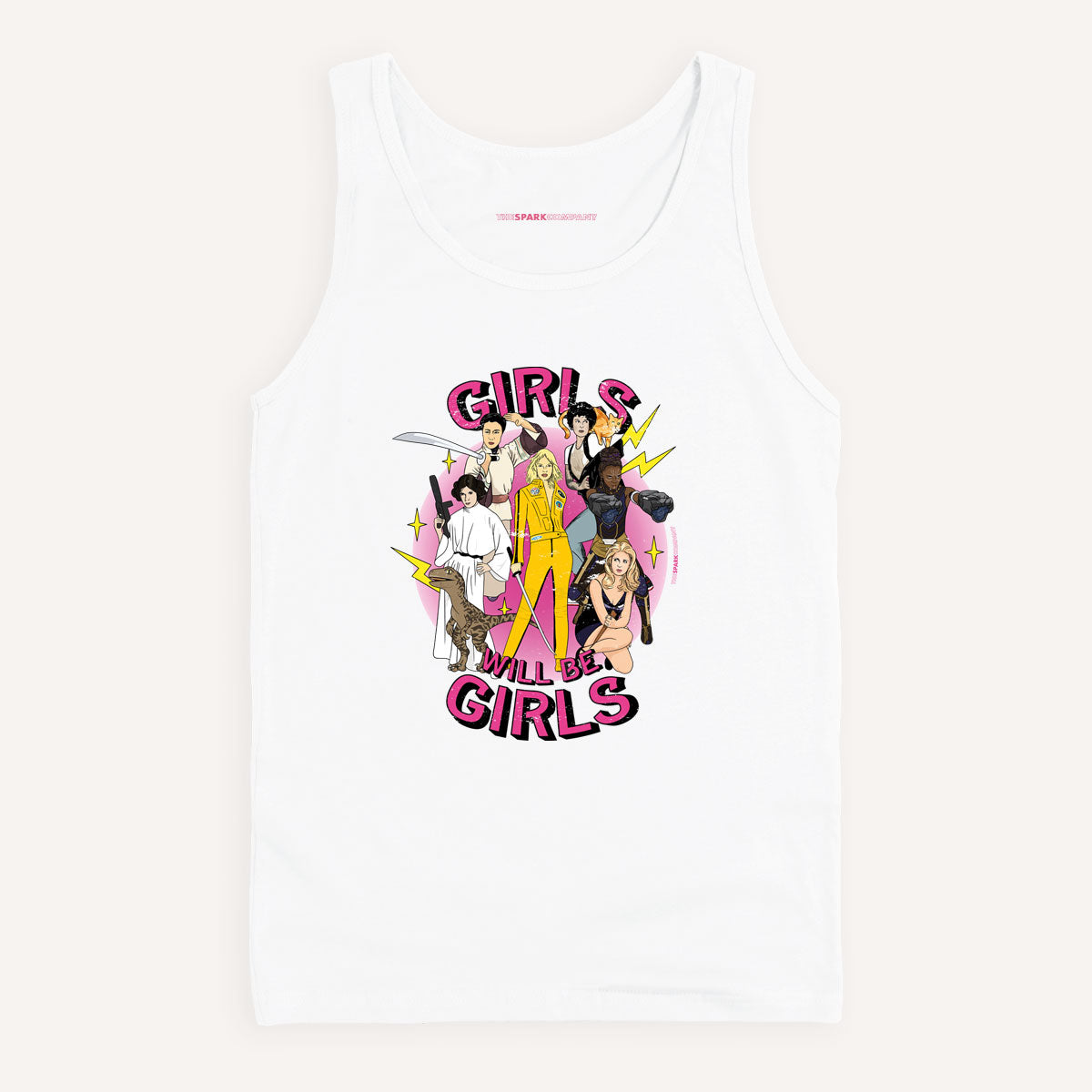 Girls Will Be Girls Tank Top-Feminist Apparel, Feminist Clothing, Feminist Tank, 03980-The Spark Company